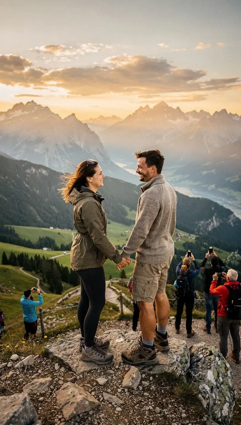 Teilnehmer einer geführten Naturimmersion im deutschen Wald, die Achtsamkeit und Entspannung fördern.
